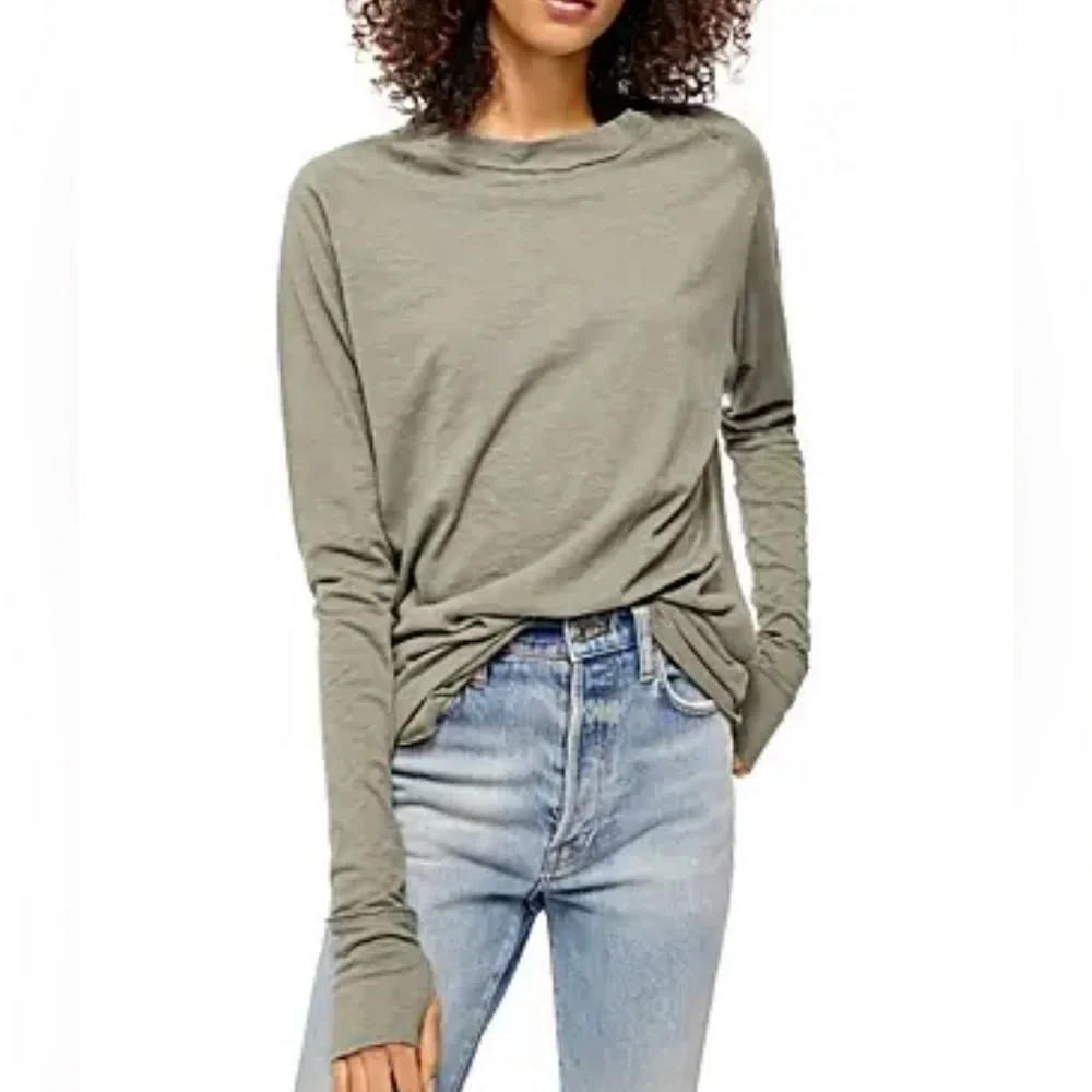 NWT Free People Arden Long Sleeve Tee